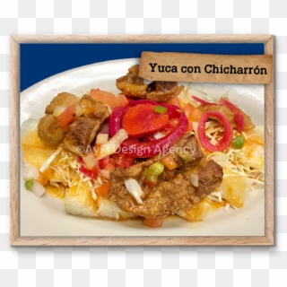 Yuca Con Chicharron - Dish, HD Png Download
