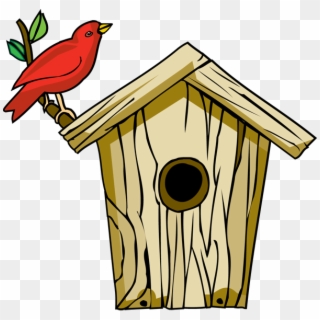 Image Royalty Free Stock Birdhouse Clipart Shabby Chic - Clip Art Bird House, HD Png Download