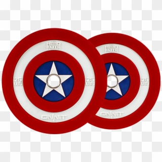 Captain America Shield Png - Onnit Captain America Plates, Transparent Png