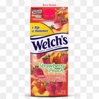 Strawberry Peach Refrigerated Juice Cocktail - Welch's Grape Juice, HD Png Download
