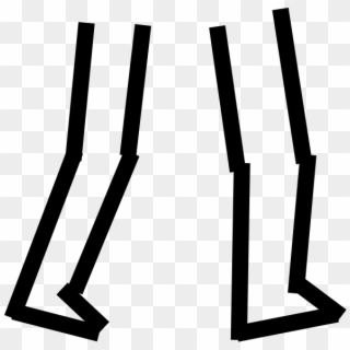 Legz Clipart Stick Figure - Stick Figure Legs Png, Transparent Png