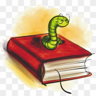 Book With A Worm, HD Png Download