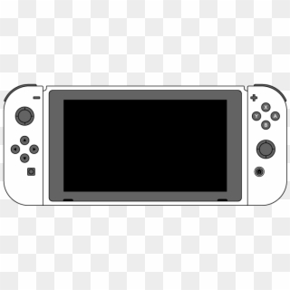Nintendo Switch Console Hac Lineart Console Front Joycon - All Nintendo Switch, HD Png Download