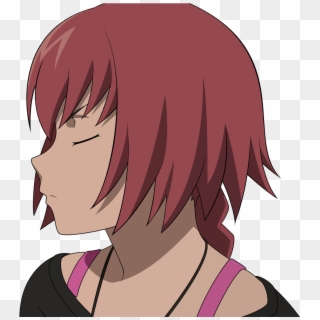 Anime Closed Eyes Results A Lot Of Cliparts For Anime - Anime Hair In Profile, HD Png Download