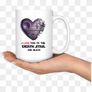 I Love You To The Death Star And Black Star Wars Mug - Joy Bottle We Happy Few, HD Png Download