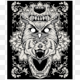 Wolf And Owl Totems, HD Png Download