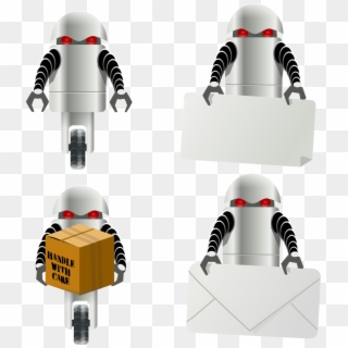 Robot Carrying Things Png, Transparent Png