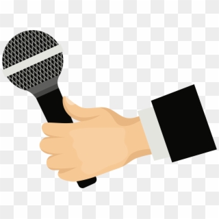Big Image - Microphone With Hand Clipart, HD Png Download