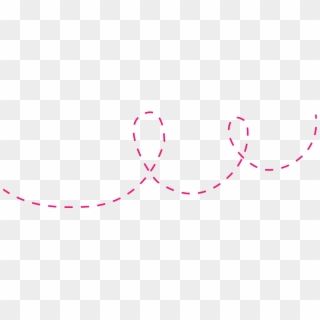 Pink Line Png - Pink Dotted Line Png, Transparent Png