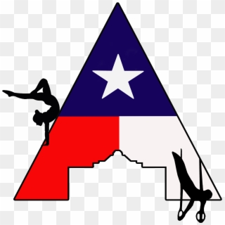 Alamo Logo W Texas Flag W Gymnast Copy - Canal 5rtv, HD Png Download