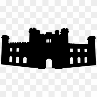 Lowther Castle Silhouette Logo Black - Castle Silhouette Png, Transparent Png