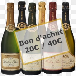 Bon Achat Champagne 2015 Horizontal - Glass Bottle, HD Png Download