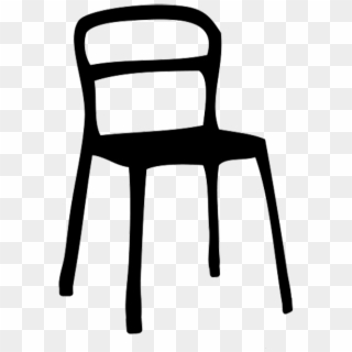 Chair Silhouette At Getdrawings - Silhouette Of A Chair, HD Png Download