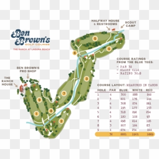 Gary Roger Baird Golf Course Diagram - Ranch Laguna Beach Golf Course, HD Png Download