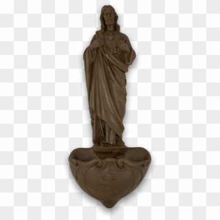 Resin Holy Water Font Of The Sacred Heart Of Jesus - Statue, HD Png Download