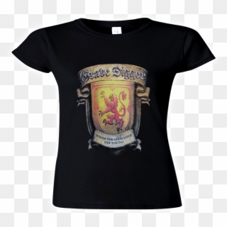 Details About Grave Digger Official Girlie-shirt The - Crest, HD Png Download