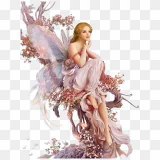 Beautiful Love Female Angel - Pink Fairy Fantasy Art, HD Png Download