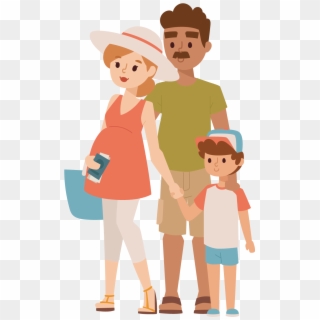 Travel Family Vacation Illustration - Family Illustrations, HD Png Download