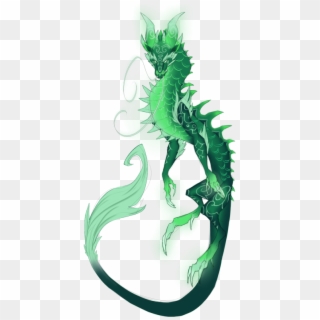 Nyxdruid Emerald Dragon, Jade Dragon, Green Dragon, - Green Chinese Dragon, HD Png Download