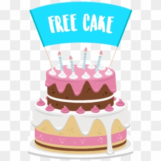 Home/birthday/free Cake  - Pink Birthday Cake Png, Transparent Png