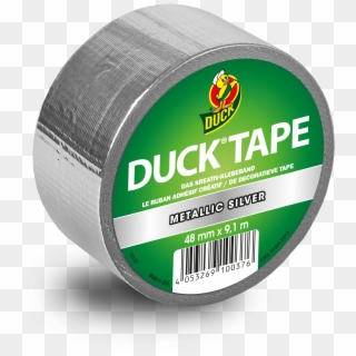 Duck Tape Metalic Silver - Label, HD Png Download