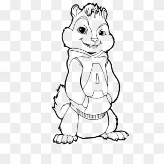 Alvin And The Chipmunks Cool Coloring Page, Printable - Color Alvin And The Chipmunks, HD Png Download