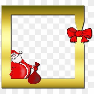 Moldura Papai Noel Png - Bingkai Santa Claus, Transparent Png