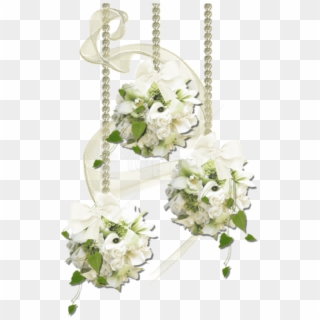Free Png Download White Flowers Decoration Clipart - March 26 2019 Due Date, Transparent Png