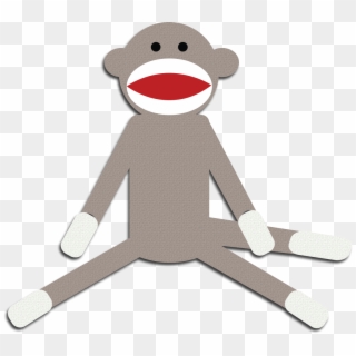 Monkey Clipart Cute Monkey Clipart Schylling Sock Monkey - Sock Monkey Clipart Transparent, HD Png Download