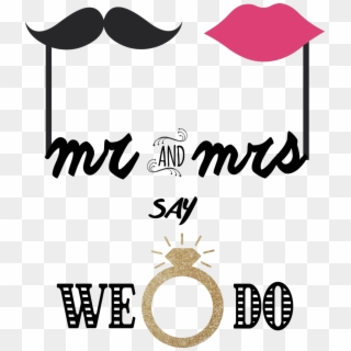 #mrandmrs #wedo #ring #lip #beard #wedding #weddingday - Mr & Mrs Png, Transparent Png