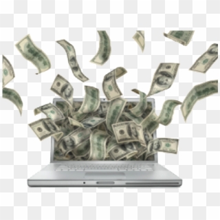 Make Money Clipart Transparent Background - Money Coming Out Of Laptop, HD Png Download