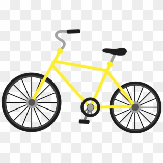 Colorful Transportation Bicycle Small Yellow Png And - Bicycle Bitmap, Transparent Png