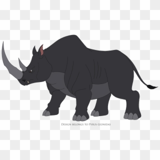 Boris The Rhino By Pyrus Leonidas On - Black Rhinoceros, HD Png Download