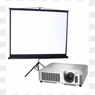 Projector And White Screen, HD Png Download