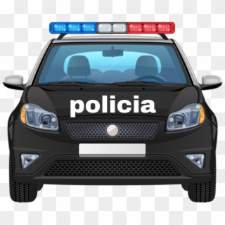 Polícia Sticker - Car Window Front View, HD Png Download