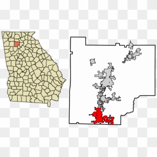 Cherokee County Georgia Incorporated And Unincorporated - Elberton Ga, HD Png Download