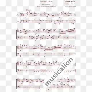 Joseph Haydn - Sheet Music, HD Png Download