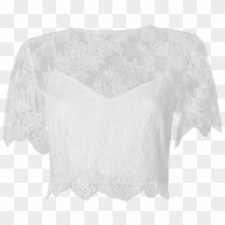 Anina Top - Ivory Lace - Lace, HD Png Download