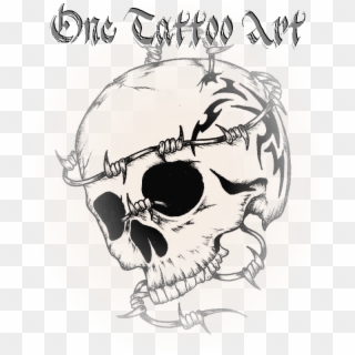 Tattoo Art Skull Artist Flash One - Skull, HD Png Download