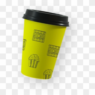 Image Of Yellow Papercup - Coffee Cup, HD Png Download