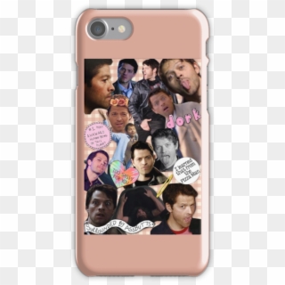 Misha Collins Tumblr Collage Iphone Cases & Skins By - Cardi B Iphone Cases, HD Png Download