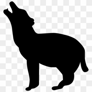 Silhouette Drawing Outline Wolf Animal Zoo Logo - Hippos Kid Friends, HD Png Download