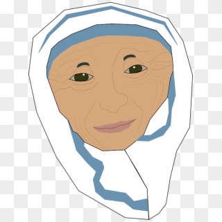 Indian Missionary Mother Mother Teresa - Saint Mother Teresa Cartoon, HD Png Download