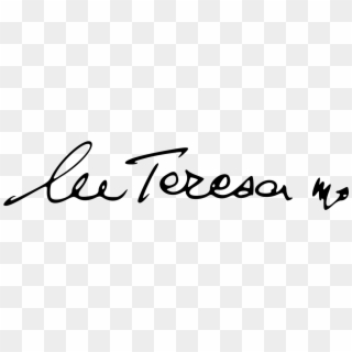 Mother Teresa, Signature - Mother Teresa Signature, HD Png Download