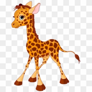 Cute Giraffe Clipart - Cute Baby Giraffe Clipart, HD Png Download