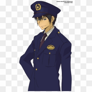 In Case You Have Problems Downloading - Police Officer Anime Art, HD Png Download