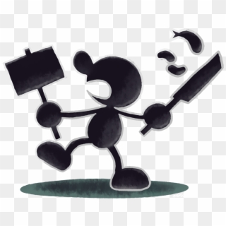 Mister Game And Watch - Super Smash Bros Mr Game And Watch Png, Transparent Png