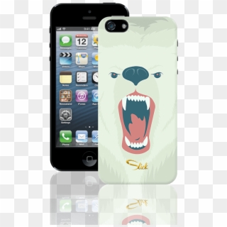 Angry White Wolf - Iphone 5s, HD Png Download