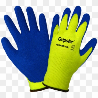 High-visibility Etched Rubber Dipped Gloves - Natural Rubber, HD Png Download