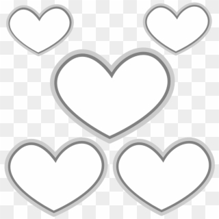 Gloss Heart Sheet Page Black White Line Art 999px 104 - Coloring Book, HD Png Download